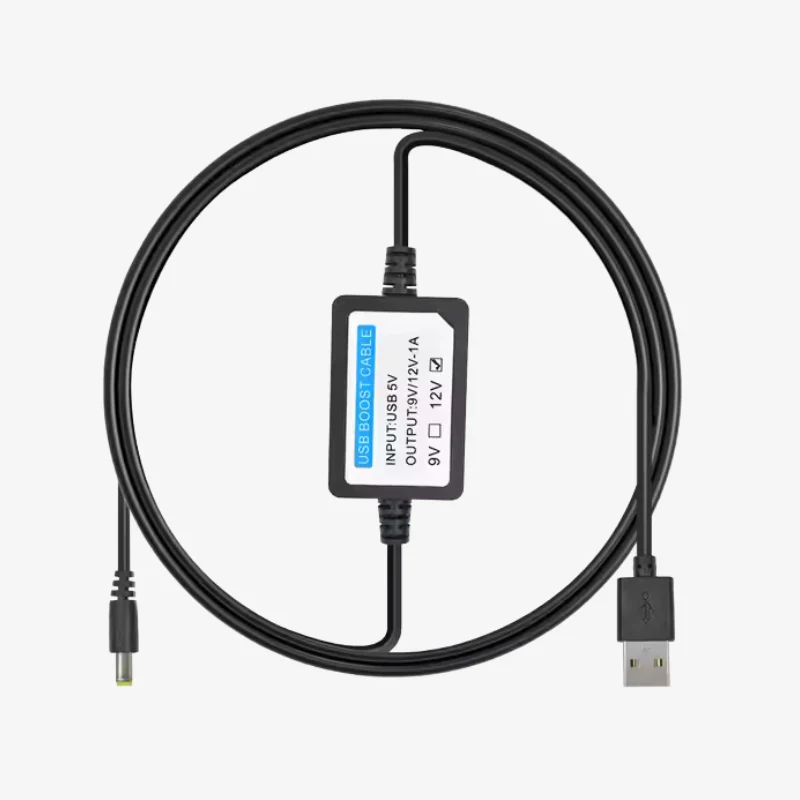 USB Power 5V 1A to 12V DC Step-Up Converter Cable with 2.1x5.5mm Connector - Image 2