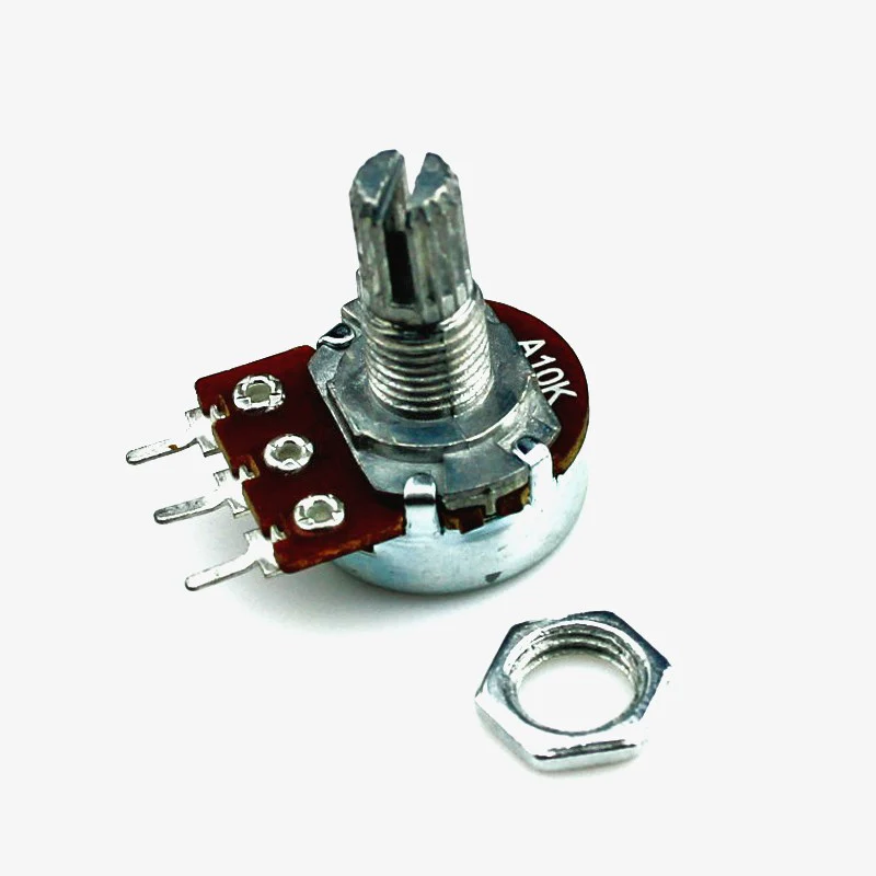 10K Ohm Potentiometer - Large 3 Pin 15mm Potentiometer - Image 2