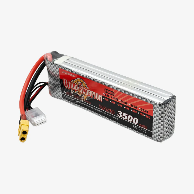 WILD SCORPION 11.1V 3500mAh 3S 35C Lithium-Polymer Rechargeable Battery - Image 3