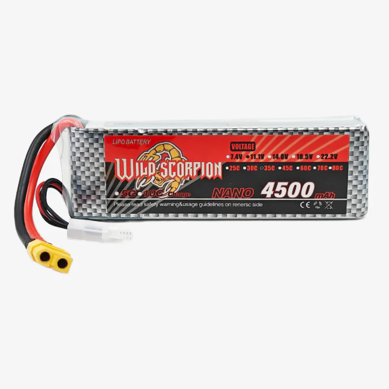 11.1V 4500mAh 3S 35C Lithium-Polymer Rechargeable Battery - Image 2