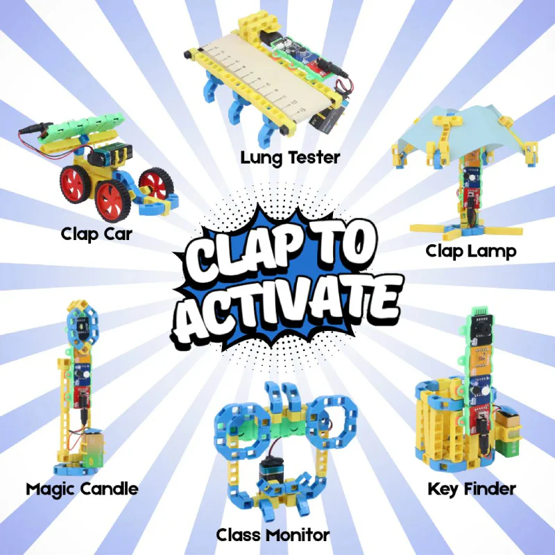WitBlox Clap Sensor Kit - DIY Sound-Activated STEM Kit - Image 2