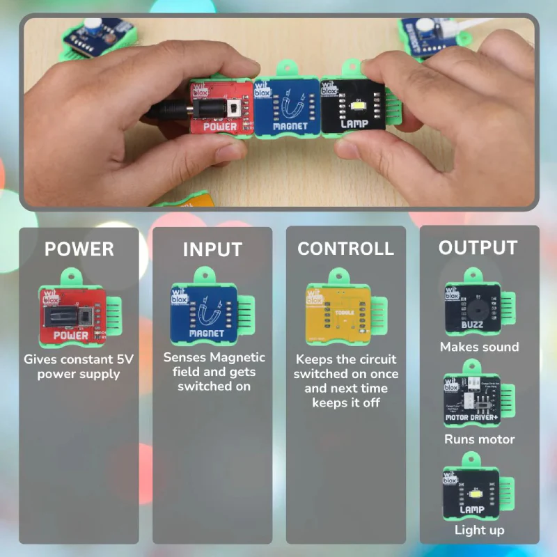 WitBlox DIY Magnet Sensor Kit - 6 in 1 Projects - Image 3