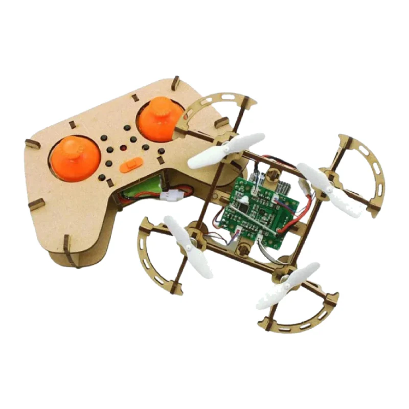 XYQ 2 DIY Drone Quadcopter Wooden Assembly Kit - Image 2