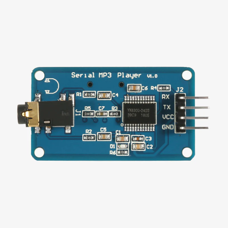 YX5300 MP3 Voice Player Serial Control Music Module with TF Card Slot - Image 2